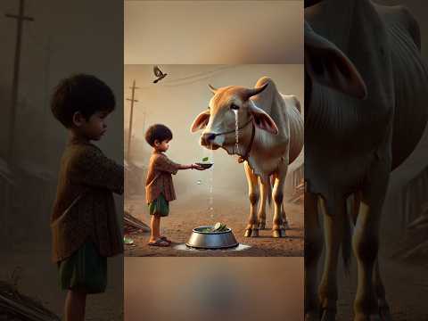 ये बेचारी गाय भूख प्यास से रोड पे भीख मांगती है 😱 mind blowing cretors #cow #cows #cowvideos #cute