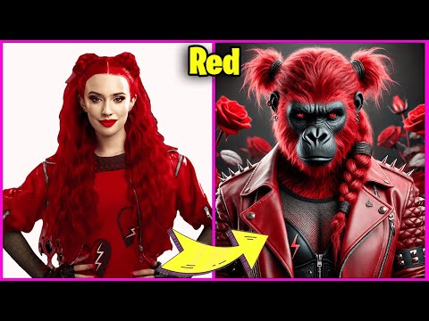 DESCENDANTS THE RISE OF RED CHARACTER AS GORILLA | Princess Red | NEW VIDEO 2025