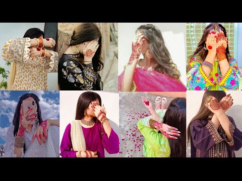 Hidden face poses with mehndi✨♥️ for girls|| Dpz profile picture for girls🧿🎀|| girls cute poses idea