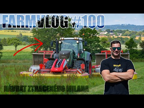 FARMVLOG #100 - Návrat ztraceného Milana ? 😂 Sečení luk s FENDT 828 & PÖTTINGER NOVACAT V 10000