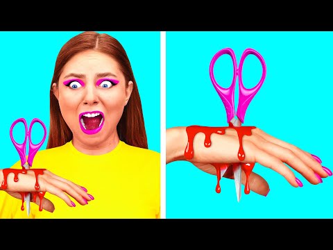 Funny Halloween Pranks | DIY Halloween Tricks by BaRaFun Gold Challenge