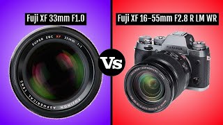 Fuji XF 33mm f1.0 vs Fuji XF 16-55mm f2.8