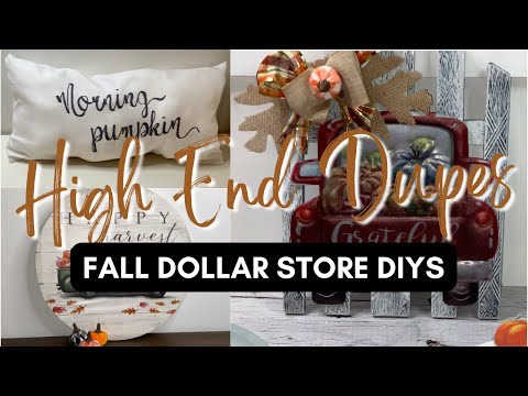 Fall High End Dupes | Fall Dollar Store DIYs | Fall Decorating Ideas