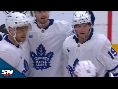 Maple Leafs' Calle Jarnkrok Scores First Goal Of Season Off Beauty Saucer Feed From Max Domi