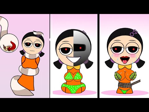 Sprunki Doll Squid Game Phase 2, Phase3, Phase 4, Phase 5 | Compilation Incredibox