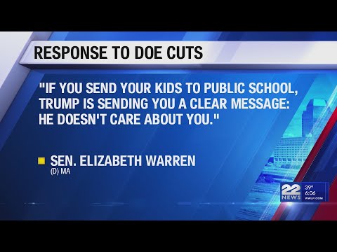 Senator Elizabeth Warren's response to DOE cuts