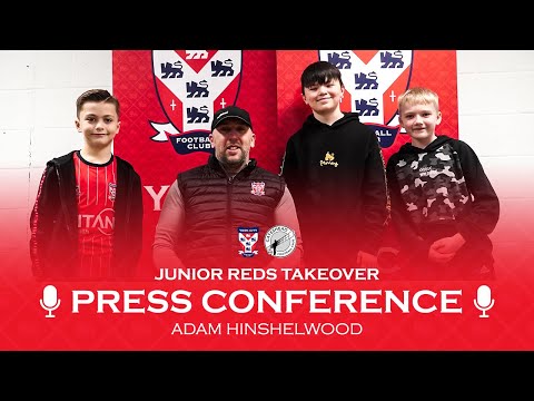 🗣️🦁 Junior Reds Takeover Press Conference | Adam Hinshelwood pre-Gateshead (H)