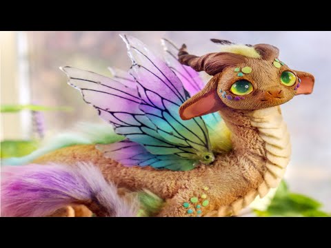 I Made A Fairy Dragon For All Your Fantasy Needs I DIY Polymer Clay Art Doll ATEZR P20 PLUS