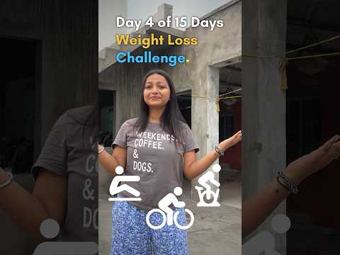 Day 4 of 15 Days WeightLoss Challenge 🏋️‍♀️ #Shorts #viral #weightloss