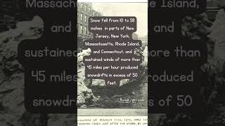 The Great Blizzard of 1888 #history #historynerd #historylovers