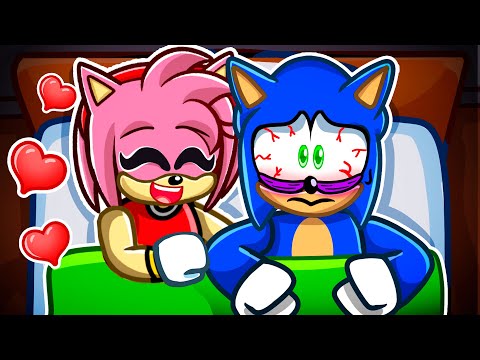 Sonic and Amy CAN'T SLEEP in ROBLOX!