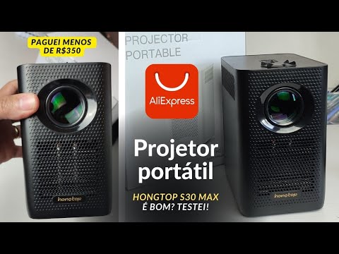 HONGTOP S30 - Comprei o Projetor SUPER BARATO DO ALIEXPRESS - É BOM? VALEU A PENA?