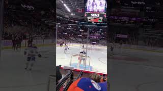 Stuart Skinner Warmups Oilers vs Senators at Canadian Tire Centre