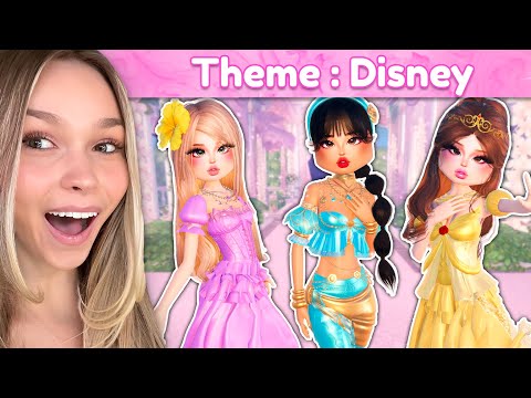 Recreating ICONIC Disney Princess in Dress to Impress