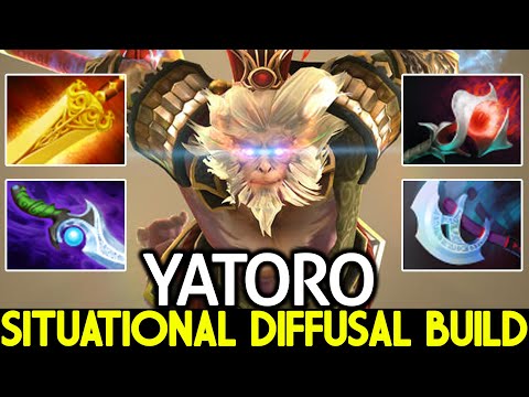 YATORO [Monkey King] Situational Diffusal Build Against Pro Medusa Dota 2