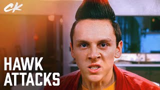 Hawk Switches Sides in an Epic House Fight | Cobra Kai (Jacob Bertrand, Gianni DeCenzo)