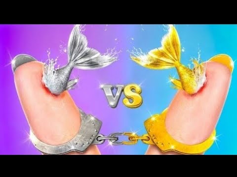 How to Become a Mermaid in Jail!Gold Girl vs Silver Girl