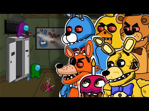 AMONG US vs. FNAF ANIMATRONICS from MOVIE || kiwis ANIMATION