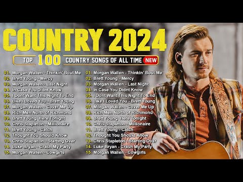 Country Music 2024 - Morgan Wallen, Luke Combs, Brett Young, Kane Brown, Luke Bryan, Chris Stapleton