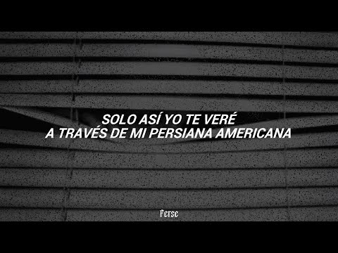 Soda Stereo - Persiana Americana (Letra)