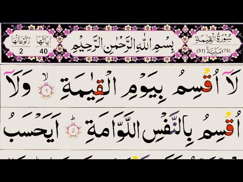 surah qiyamah/surah qiyamah reaction/beautiful tilawat quran majeed#quran