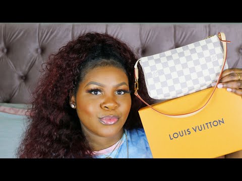 LOUIS VUITTON POCHETTE ACCESSOIRES IN DAMIER AZUR | HOW I GOT IT