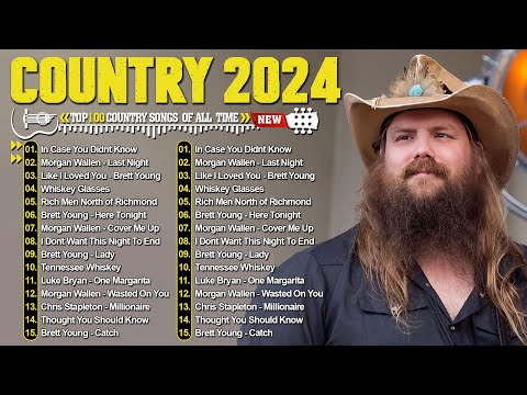 Country Music Playlist 2024 💗 Chris Stapleton, Luke Bryan, Luke Combs, Morgan Wallen, Kane Brown