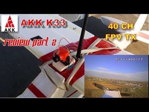 AKK K33 Double Screen Display FPV Audio Video Transmitter review Part 2