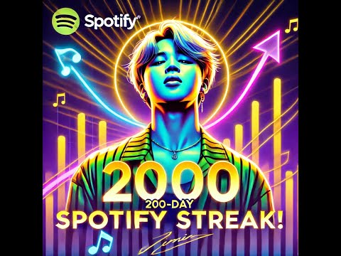 Jimin's 200-Day Spotify Streak: The K-Pop Soloist Taking Over the World!