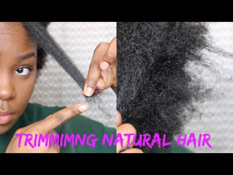 HOW TO TRIM DRY BRITTLE NATURAL HAIR