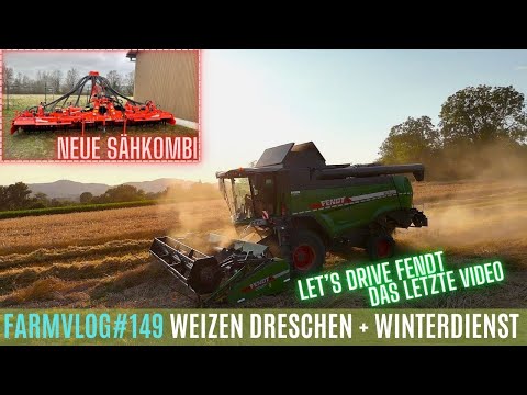 FarmVlog#149 Ein letztes mal Dreschen🌾 / Winterdienst ❄️