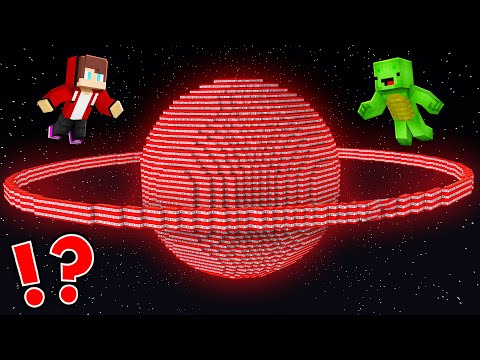 JJ and Mikey SURVIVE on DANGER TNT PLANET in Minecraft Maizen!