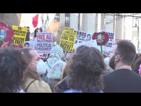 LIVE: Columbia University students protest ICE detention of graduate student Mahmoud Khalil