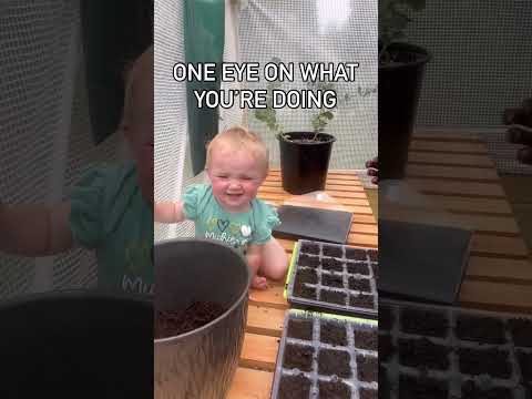 Gardening With A Baby Be Like....