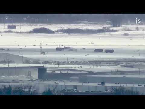 Toronto plane crash: Crews respond to damaged Delta flight on runway at Toronto Pearson Airport