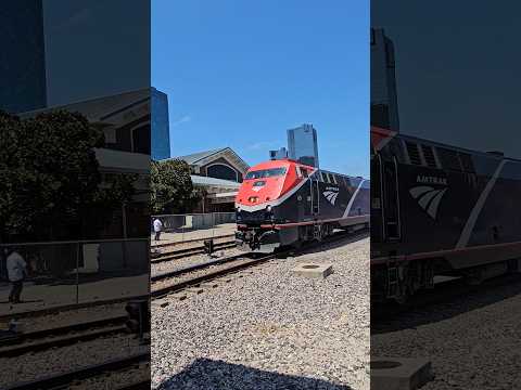 Amtrak Texas Eagle pulling into Fort Worth Central Station with phase 7 p42 #69 and phase 5 #68