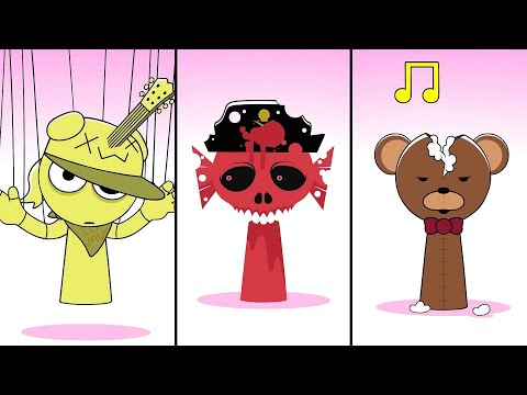 Sprunki Mard Retake Phase 4, Sprunki Anne OC Phase 4, Sprunki Mr Bear Retake Phase 4 | Compilation