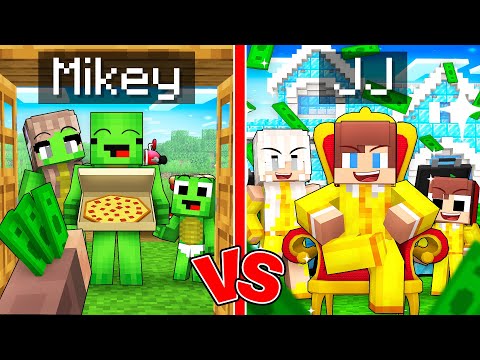 JJ and Mikey: FAMILY JOB Survival Battle in Minecraft - Maizen