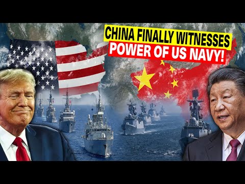 China Finally Witnesses the Power of the US Navy! Chinese Cruisers Desperately Fleeing