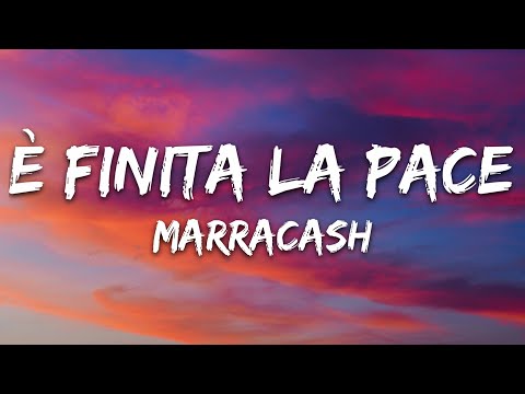 Marracash - È FINITA LA PACE (Testo/Lyrics)