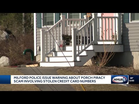 Milford police issue warning about porch piracy scam