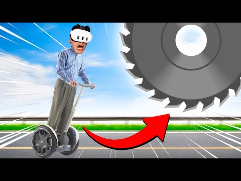 CRAZY VR SEGWAY OBSTACLE COURSE?! (SickWay VR)