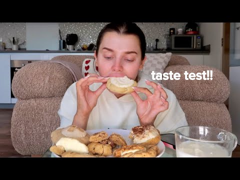 crumbl cookie (UK dupe) hungover mukbang + chat