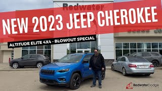 New 2023 Jeep Cherokee Altitude Elite 4x4 - Hydro Blue Pearl | Stock # PCK9325 - Redwater Dodge