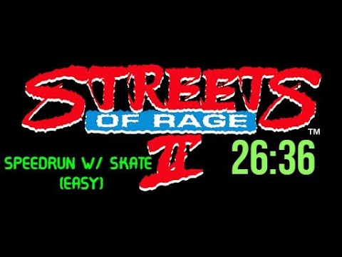 Streets of Rage 2 Speedrun - 26:36 using Skate on Easy mode