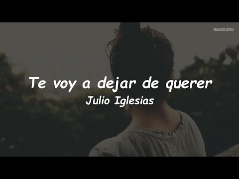 Julio Iglesias - Te Voy A Dejar De Querer (LETRA)