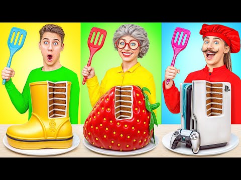 Me vs Grandma Cooking Challenge | Kitchen Hacks and Recipes by Multi DO Smile