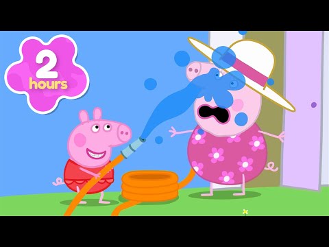 A Sunny Splash Battle! 💦 | Peppa Pig Full Episodes