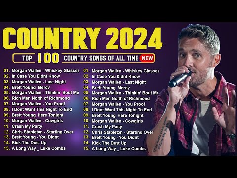 Brett Young, Morgan Wallen, Kane Brown, Luke Bryan, Luke Combs, Chris Stapleton - Country Music 2024