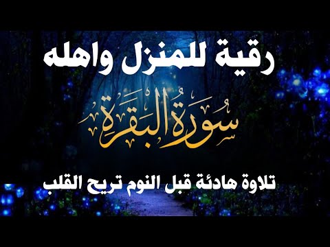 سورة البقرة(كاملة)رقية للمنزل وعلاج للسحر تلاوة ليلية قبل النوم بصوت عذب للقارئ احمد الشلبي